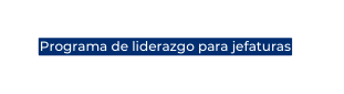 Programa de liderazgo para jefaturas